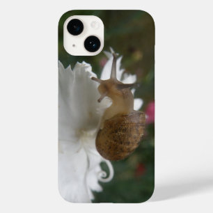 Tuinslak en witte anjer Case-Mate iPhone 14 hoesje