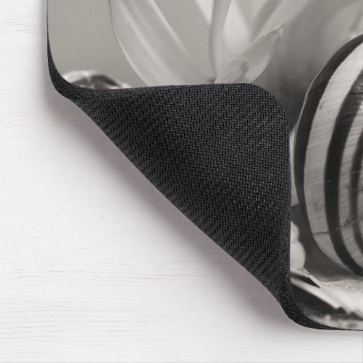 Tuinslakken op een zeeflap met naam muismat (Hoek)