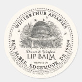 tuinslang bijenwas Balmlabel Ronde Sticker (Voorkant)