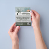 Tuinsneeuw, Sneeuwverwijderingsbedrijf Adverteren Flyer (Hand)