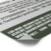 Tuinsneeuw, Sneeuwverwijderingsbedrijf Adverteren Poster (Hoek)