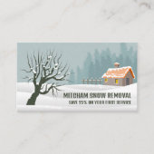 Tuinsneeuw, Sneeuwverwijderingsbedrijf Adverteren Visitekaartje (Voorkant)