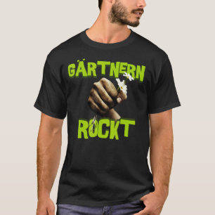Tuinspreuk Tuinieren Rocks Met Bloem T-shirt