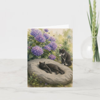 Tuinstaarten Notities met originele waterverven