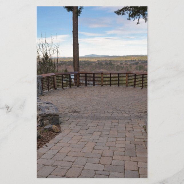 Tuinsteen Brick Paver Patio Uitzicht Deck (Voorkant)