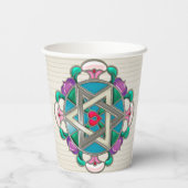 Tuinster in Lila Shabbos papieren bekers (Achterkant)