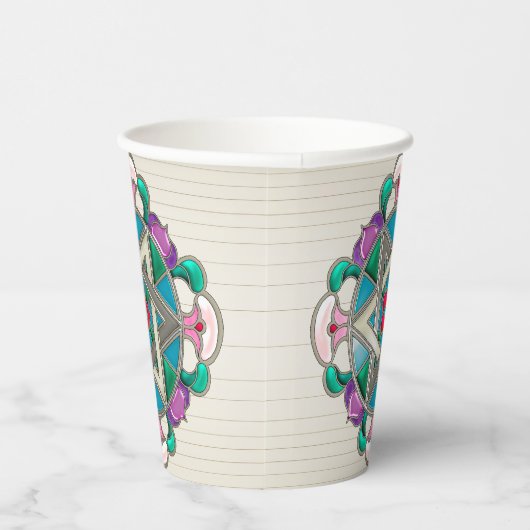Tuinster in Lila Shabbos papieren bekers (Rechts)