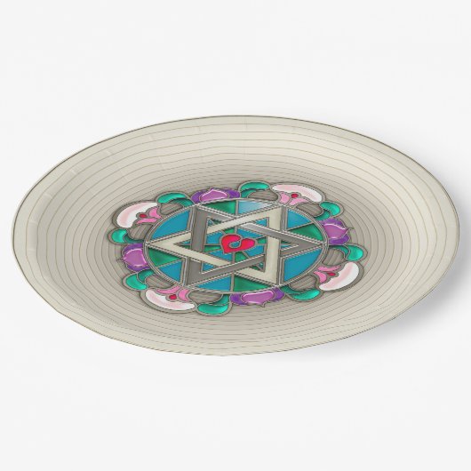 tuinster papieren bordje (Gekanteld)