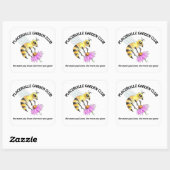 Tuinsticker met Bij ontwerp Vierkante Sticker (Vel)