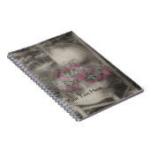 Tuinstoel in zwart-wit Notitieboek (Rechterzijde)