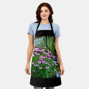 Tuinstroom met Paarse Coneflowers Schort