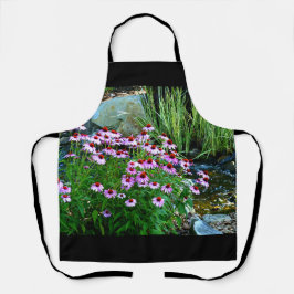 Tuinstroom met Paarse Coneflowers Schort