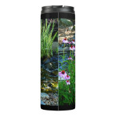 Tuinstroom met Paarse Coneflowers Thermosbeker (Achterkant)