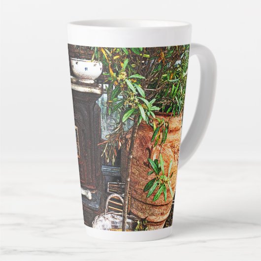 Tuintafereel Latte mok (Rechterhoek)