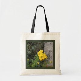 Tuintasbloem boodschappentas tote bag