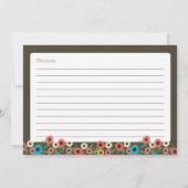 Tuinthee Floral 5x7 Recipe Kaart (Achterkant)