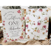 Tuinthema verjaardagsfeest met wilde bloemen kaart