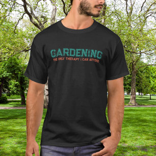 Tuintherapie Groen Oranje Typografie T-shirt