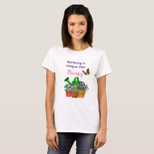 Tuintherapie met Planten in potten Tuin T-shirt (Voorkant volledig)
