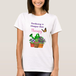 Tuintherapie met potplanten Tuin T-shirt