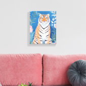 tuintijger canvas afdruk (Insitu (Woonkamer))
