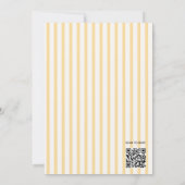 Tuintje met cute eendje eerste verjaardag QR-code Kaart (Achterkant)