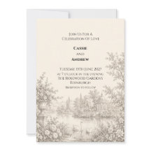 Tuintrouwdag met vintage toile