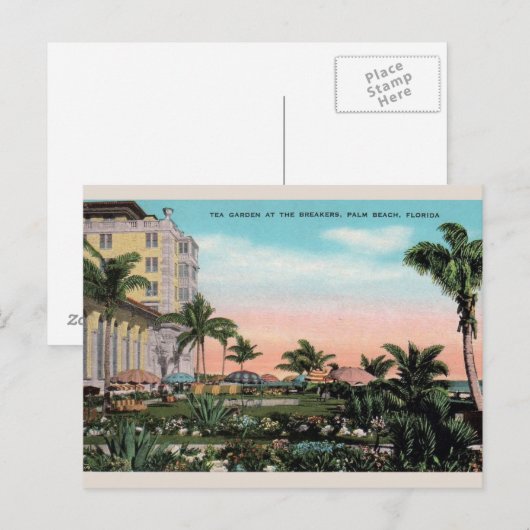 tuintuin in Breakers Palm Beach Briefkaart (Voorkant / Achterkant)