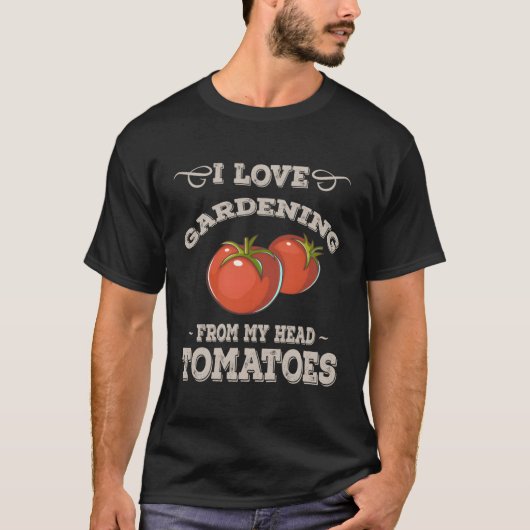 Tuintuin Teelt Tomaten T-shirt (Voorkant)