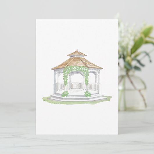 Tuintuin uitnodigingen (Staand voorkant)