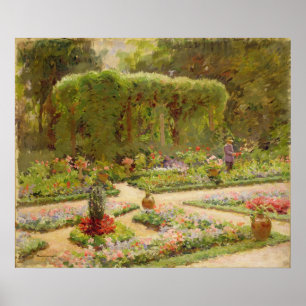 Tuintuin van de tuinbouwkundige poster