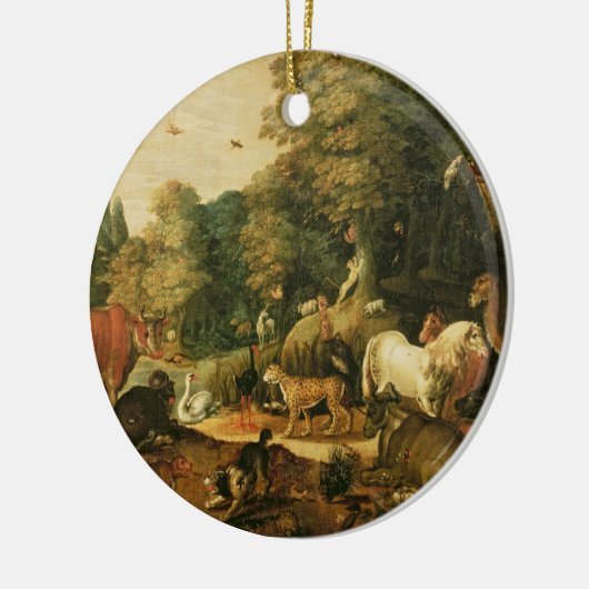 Tuintuin van Eden (olie op doek) Keramisch Ornament (Links)