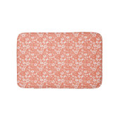 Tuintuin voor koraalpeach Tropische bloemen Badmat (Voorkant)