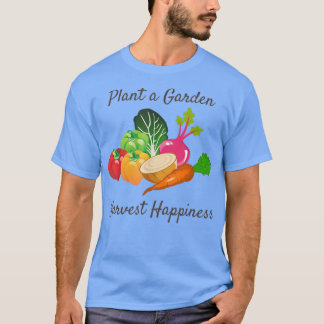 Tuintuinbouwgroenten, met inbegrip van groenten en t-shirt