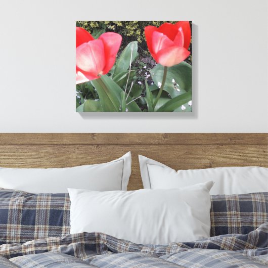 Tuintulpen Canvas Afdruk (Insitu (Slaapkamer))