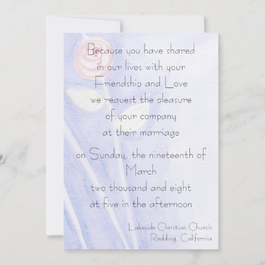 Tuinuitnodiging Kaart (Achterkant)