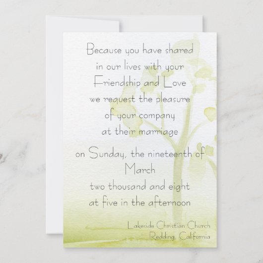 Tuinuitnodiging Kaart (Achterkant)