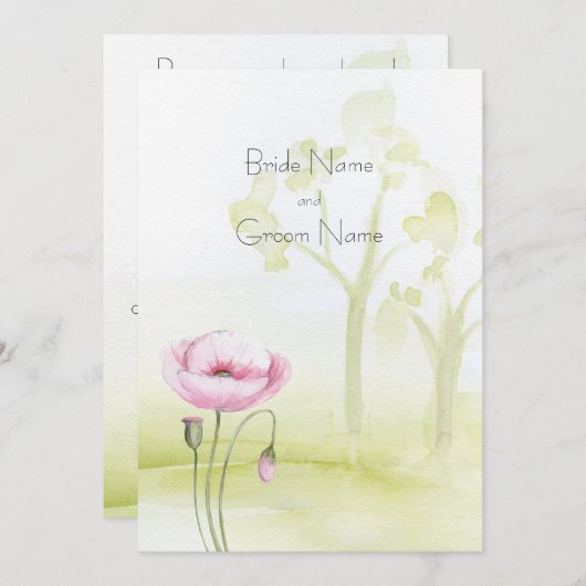 Tuinuitnodiging Kaart (Voorkant / Achterkant)