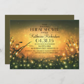 Tuinverlichting Rustiek Bruids Douche Uitnodiging (Voorkant / Achterkant)