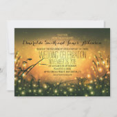 Tuinverlichting rustieke bruiloft uitnodiging (Voorkant)