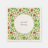 Tuinvers Zomer Roze  Servet (Voorkant)