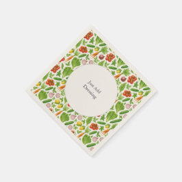 Tuinvers Zomer Roze  Servet