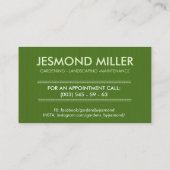 Tuinverzorging Visitekaartje (Achterkant)