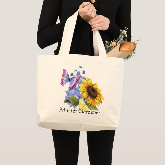 Tuinvlieg - zonnebloempitten grote tote bag (Voorkant (product))