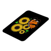 Tuinvlieg - zonnebloempitten magneet (Linkerzijde)