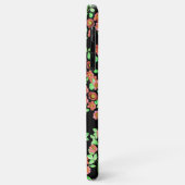  tuinvloer Coral Red Green op zwart Case-Mate iPhone Case (Achterkant/links)