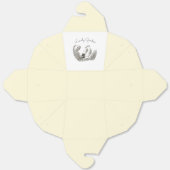  Tuinvogel – Monochrome Bloemen Bedankdoosjes (Ongevouwen)