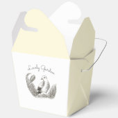  Tuinvogel – Monochrome Bloemen Bedankdoosjes (Open)