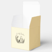 Tuinvogel – Monochrome Bloemen Bedankdoosjes (Geopend)