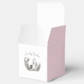  Tuinvogel – Monochrome Bloemen Bedankdoosjes (Geopend)